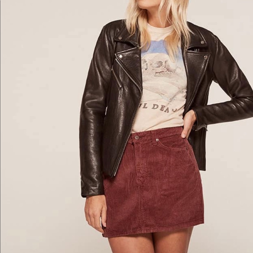 Reformation mini skirt